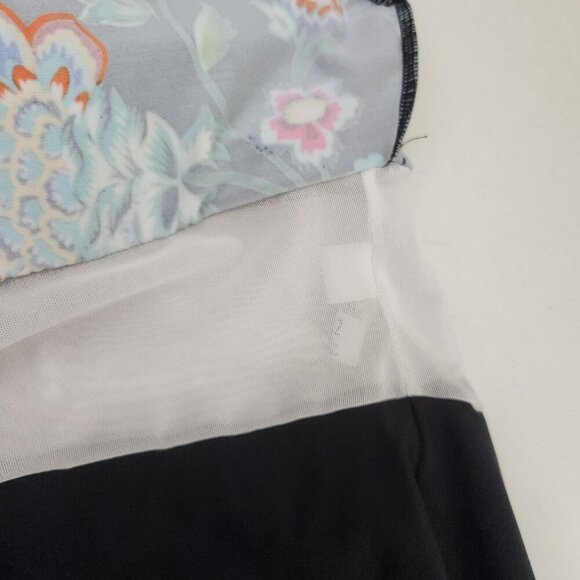 Croft & Barrow Swimsuit Womens 12 Floral Print Tiered Tankini Top Bathing Suit - Picture 10 of 16